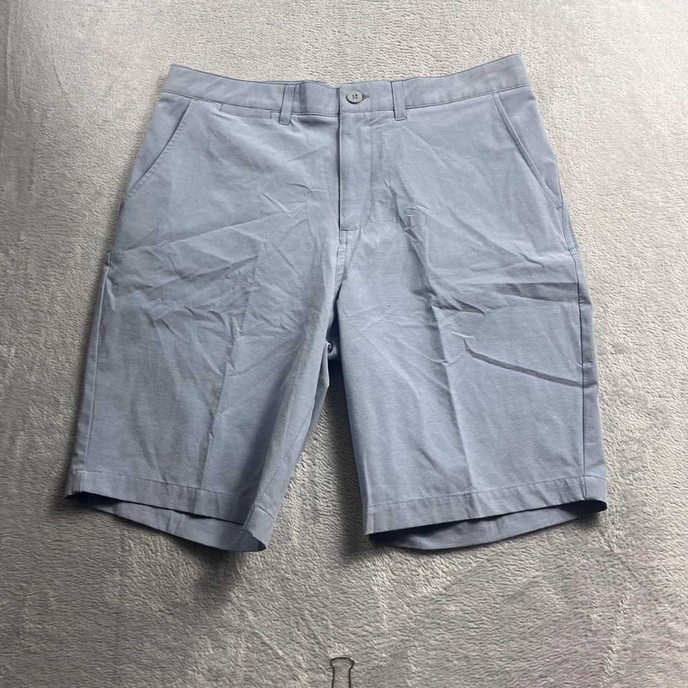 Johnnie-O Mens Mulligan Performance Golf Shorts Blue Size 33 JMSH1410